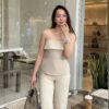 Áo Cúp Ngực - Chất Carolan Cao Cấp,  Form Corset - AURA Vietnam